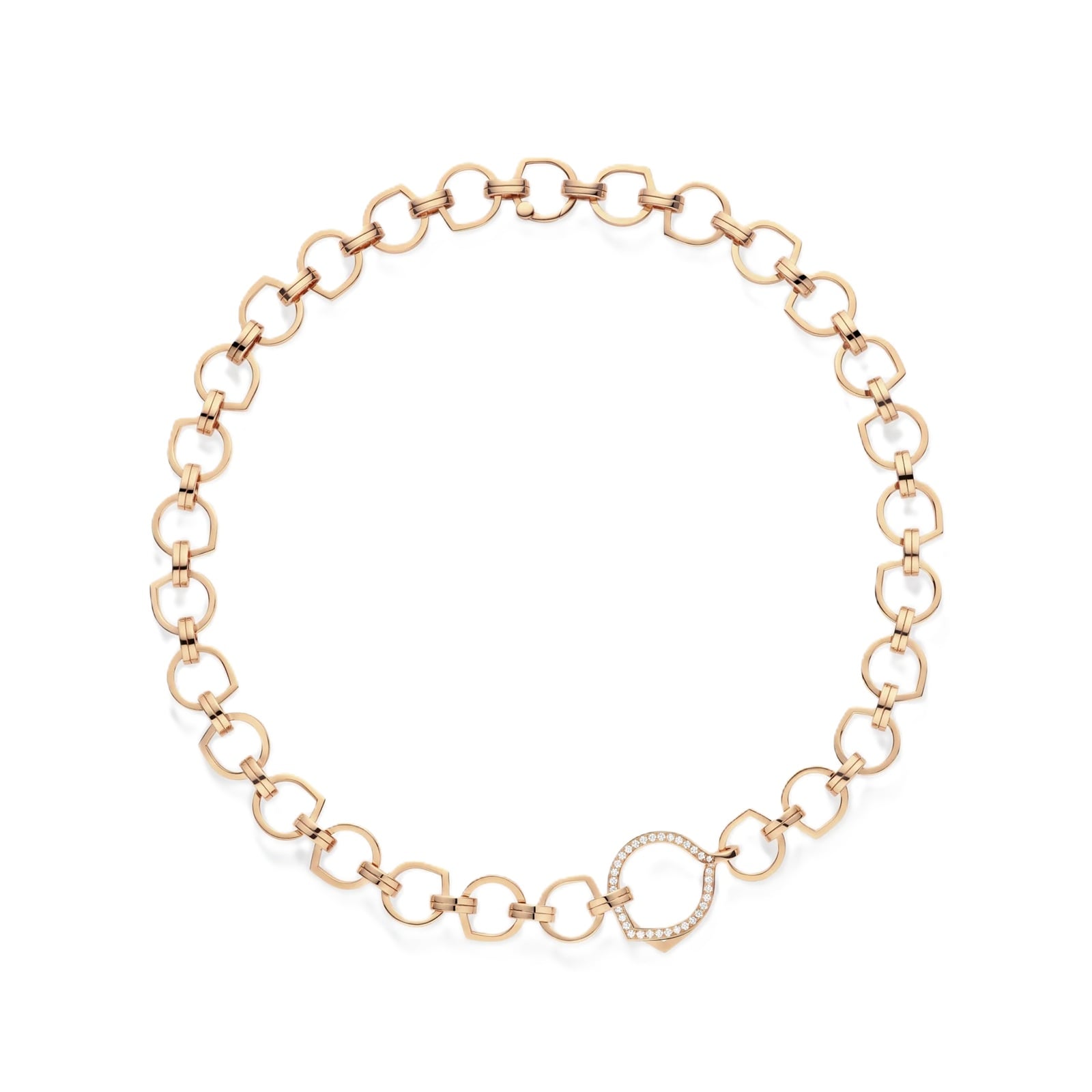 Repossi Repossi Antifer 18ct Rose Gold 0.40ct Diamond Necklace