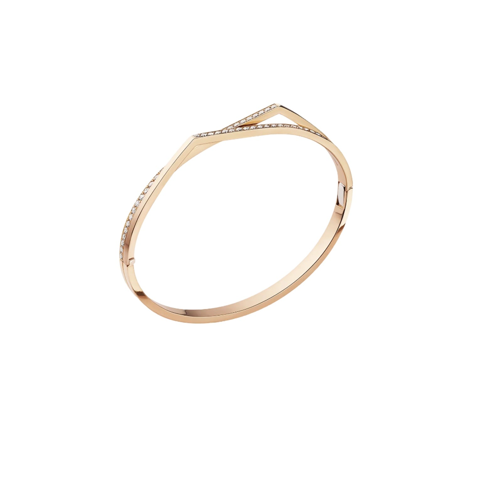 Repossi Repossi Antifer 18 Rose Gold 0.83ct Diamond Bangel Repossi Repossi Antifer 18 Rose Gold 0.83ct Diamond Bangel