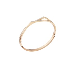 Repossi Repossi Antifer 18 Rose Gold 0.83ct Diamond Bangel