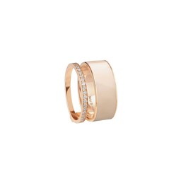 37420823 - Repossi Berbere 18ct Rose Gold Enamel & 0.34ct Diamond Ring