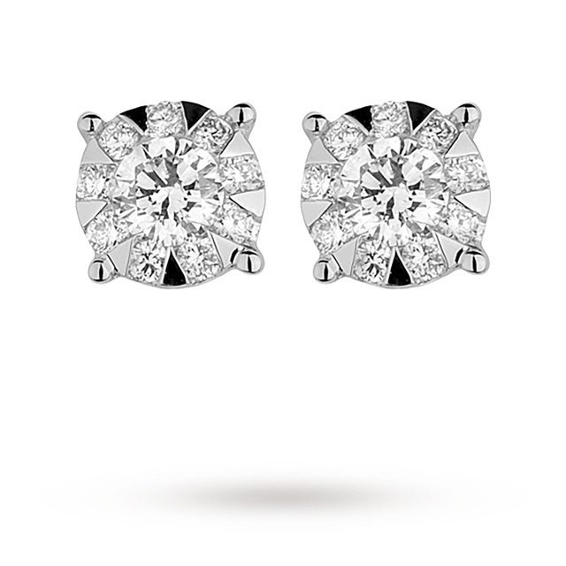 Mappin & Webb Brilliant Cut 0.51ct Solitaire Style Studs
