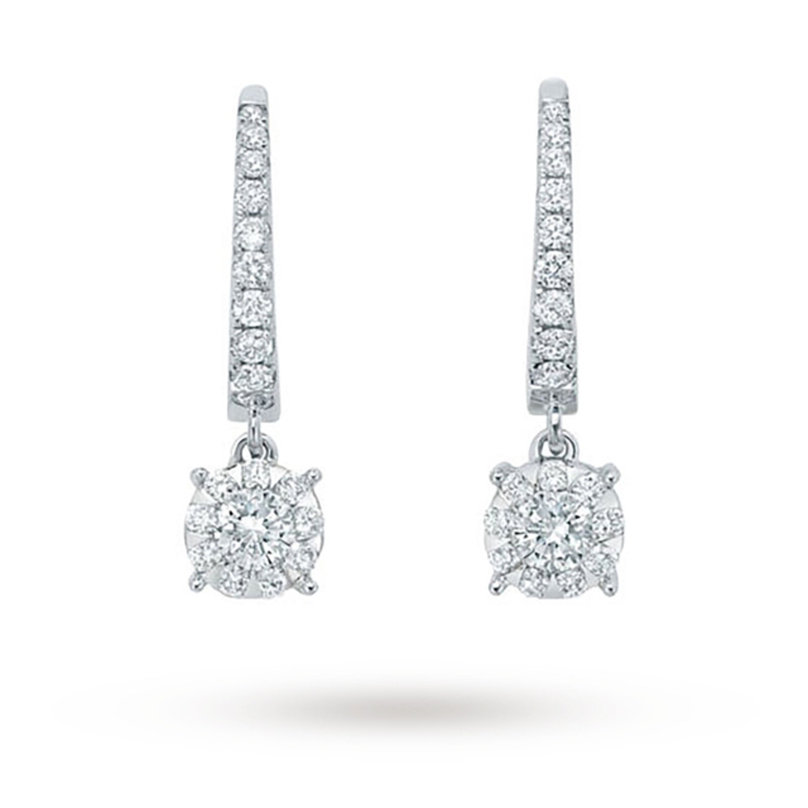 Mappin & Webb Brilliant Cut 0.48ct Diamond Drop Earrings HEBQG428W93 ...