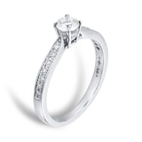 Mappin & Webb Boscobel Engagement Ring With Diamond Band 0.42 Carat Total Weight