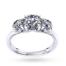 37460099 - Ena Harkness Three Stone Engagement Ring 1.20 Carat Total Weight