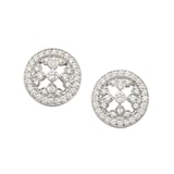Mappin & Webb Empress White Gold and Diamond Stud Earrings