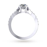 Mappin & Webb Boscobel Engagement Ring With Diamond Band 0.96 Carat Total Weight