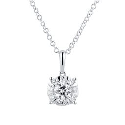 37460134 - Masquerade 18ct White Gold 0.68cttw Diamond Pendant
