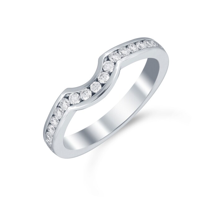 Mappin & Webb Platinum 0.32cttw Diamond Belvedere Wedding Ring