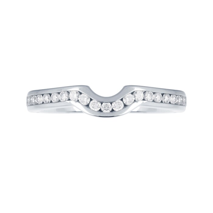Mappin & Webb Platinum 0.24cttw Diamond Belvedere Wedding Ring
