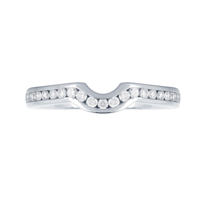 Mappin & Webb Platinum 0.24cttw Diamond Belvedere Wedding Ring