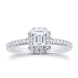 37460152 - Amelia Engagement Ring With Diamond Band 0.50 Carat Total Weight