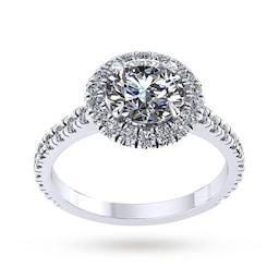 37460153 - Amelia Engagement Ring With Diamond Band 0.50 Carat Total Weight