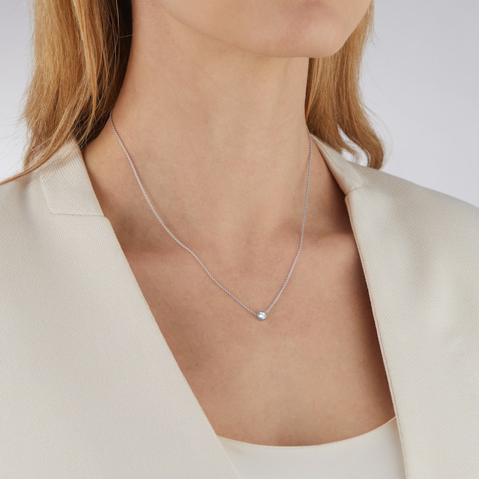 Mappin & Webb Gossamer 18ct White Gold 0.24ct Diamond Necklace