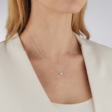 Mappin & Webb Gossamer 18ct White Gold 0.24ct Diamond Necklace