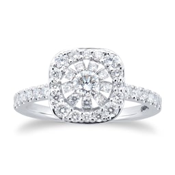 37460197 - Masquerade 18ct White Gold 0.80cttw Diamond Ring