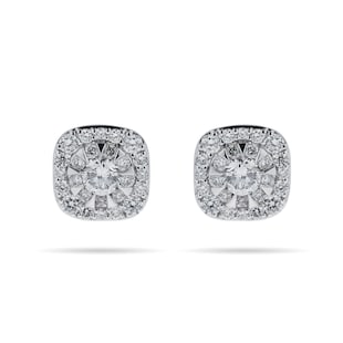 Mappin & Webb Masquerade 18ct White Gold 0.61cttw Diamond Stud Earrings