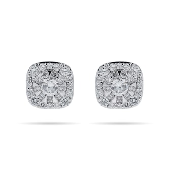 Mappin & Webb Masquerade 18ct White Gold 0.61cttw Diamond Stud Earrings Mappin & Webb Masquerade 18ct White Gold 0.61cttw Diamond Stud Earrings