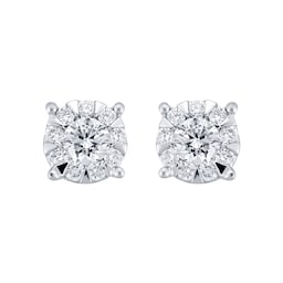 37460208 - Brilliant Cut 0.49cttw Solitaire Style Studs