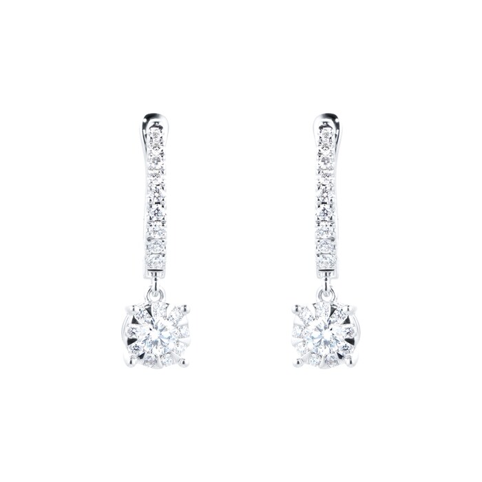 Mappin & Webb Masquerade Brilliant Cut 0.48cttw Diamond Drop Earrings