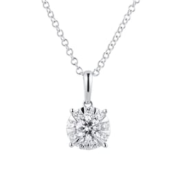 37460215 - Masquerade 18ct White Gold 0.68cttw Diamond Pendant