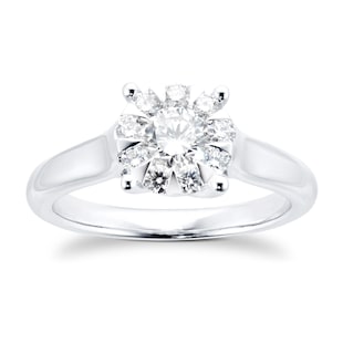 Mappin & Webb Masquerade 18ct White Gold 0.68cttw Diamond Ring