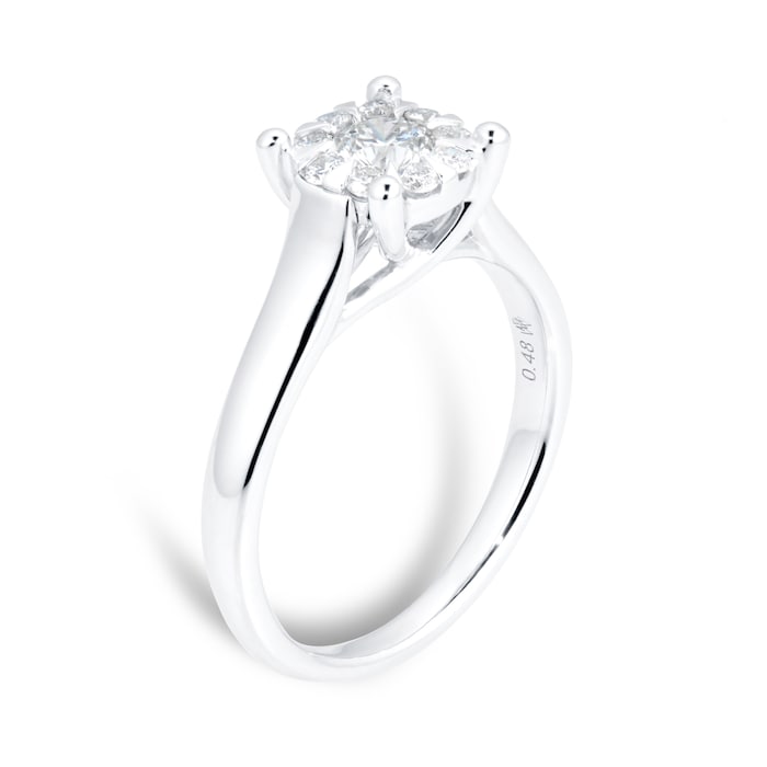 Mappin & Webb Masquerade 18ct White Gold 0.48cttw Diamond Ring