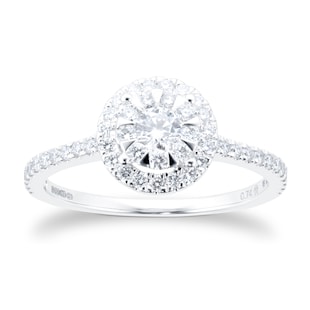 Mappin & Webb Masquerade 18ct White Gold 0.74cttw Diamond Ring