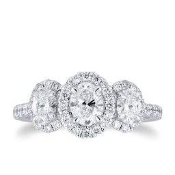 37460231 - Amelia Platinum Oval 1.50cttw Diamond Engagement Ring