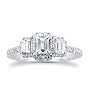 Mappin & Webb Amelia Platinum 1.00cttw Diamond Engagement Ring