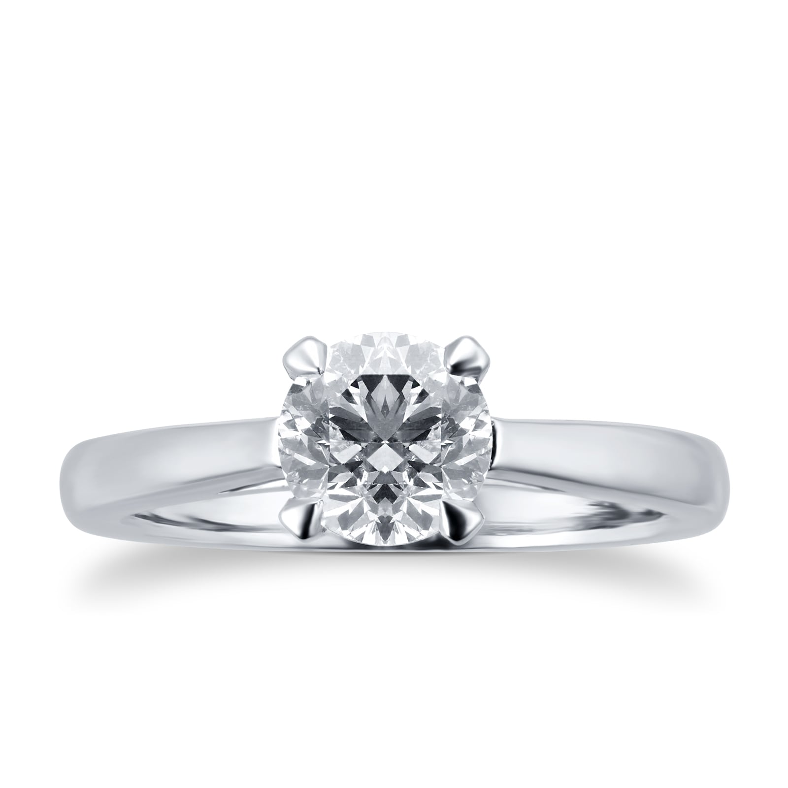 Mappin & Webb Belvedere Platinum 1.00ct Diamond Engagement Ring ...