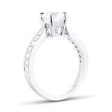Mappin & Webb Boscobel Platinum Engagement Ring With Diamond Band 1.21 Carat Total Weight