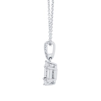 Mappin & Webb Renee 18ct White Gold 0.37cttw Diamond Open Square Pendant Mappin & Webb Renee 18ct White Gold 0.37cttw Diamond Open Square Pendant