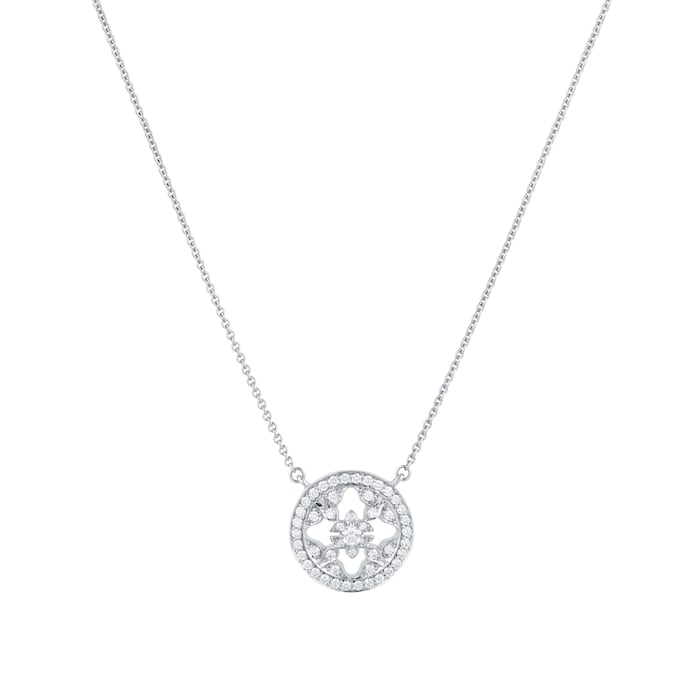 Mappin & Webb 18k White Gold Empress 0.40cttw Diamond 15mm Pendant