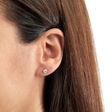 Mappin & Webb 18k White Gold Gossamer 0.33cttw Diamond Stud Earrings