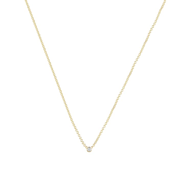 Mappin & Webb 18k Yellow Gold Gossamer 0.07cttw Diamond Necklace