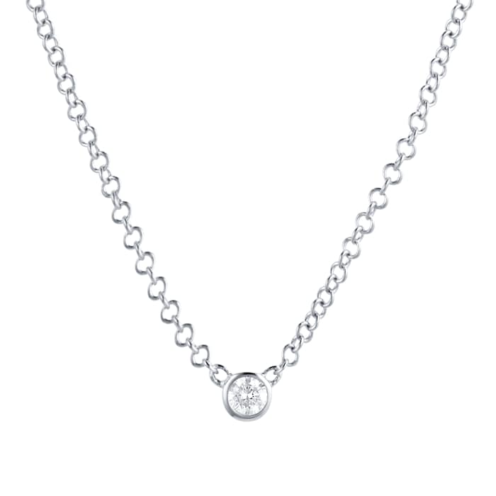 Mappin & Webb 18k White Gold Gossamer 0.07cttw Diamond Necklace