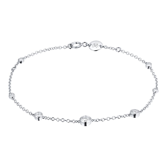 Mappin & Webb 18k White Gold Gossamer 0.45cttw Diamond Bracelet