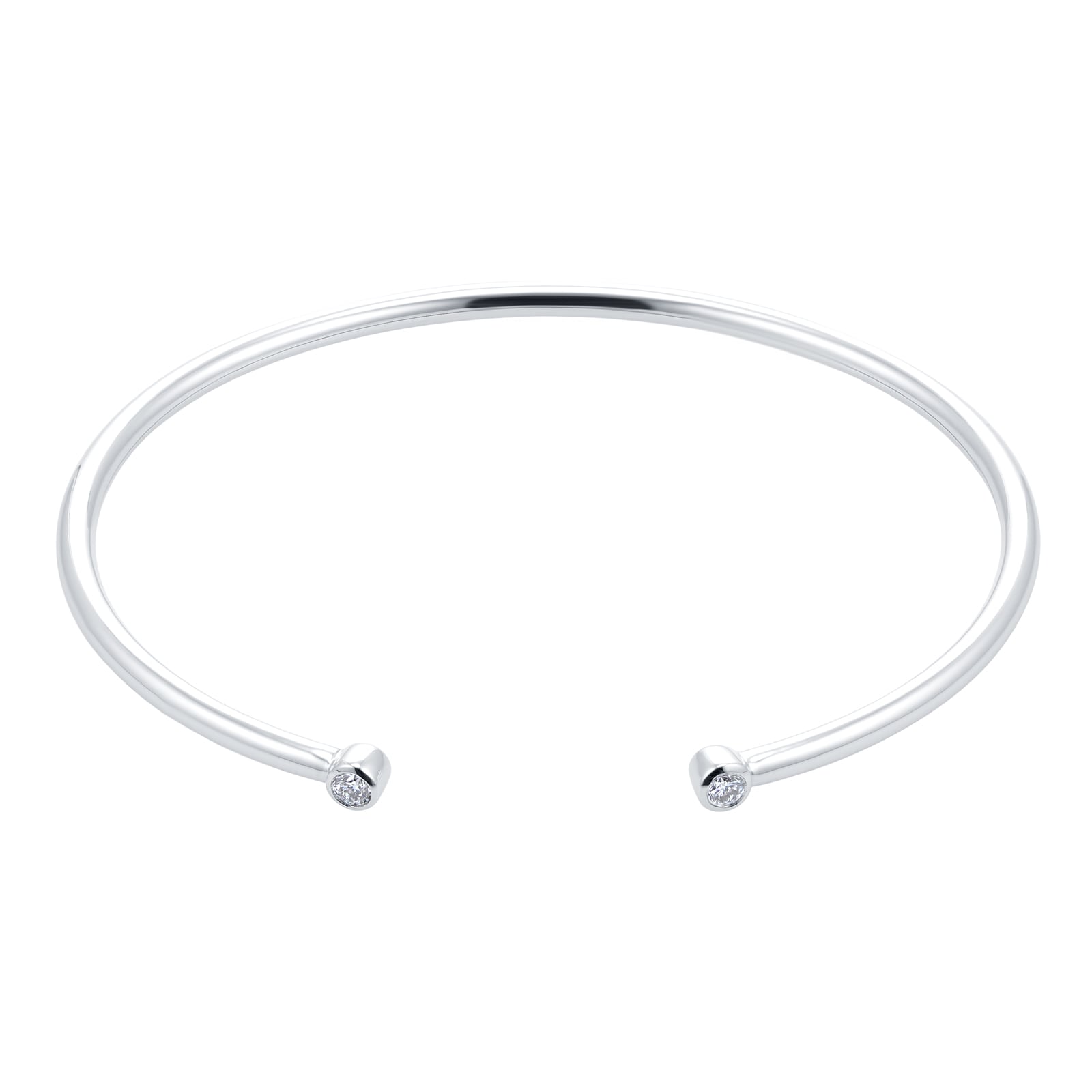 Mappin & Webb Gossamer 18ct White Gold 0.15cttw Diamond Bangle