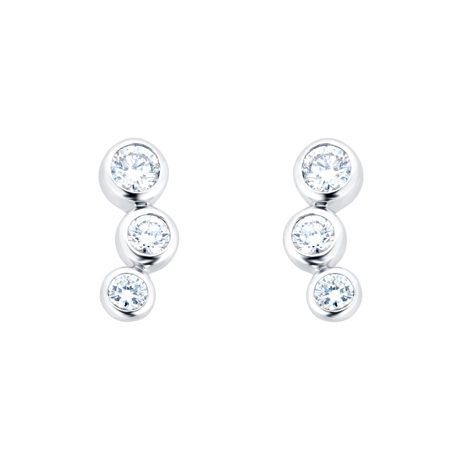 Diamond Earrings, Yellow & White Gold Diamond Studs & Drop Earrings for ...