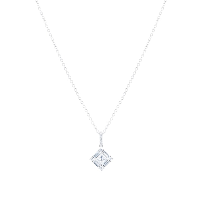 Mappin & Webb Renee 18ct White Gold 0.55cttw Mixed Cut Diamond Pendant