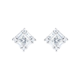 37460279 - Renee 18ct White Gold 0.68cttw Mixed Cut Diamond Stud Earrings