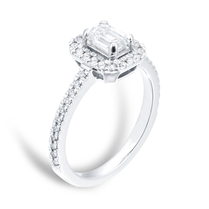 Mappin & Webb Amelia Platinum 0.90cttw Diamond Engagement Ring