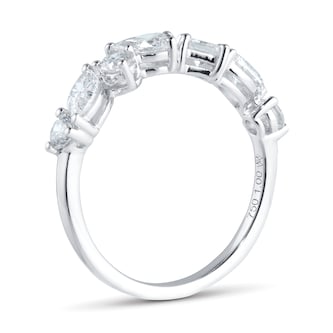 Mappin & Webb Riveret 18ct White Gold 1.00cttw Mixed Cut Diamond Ring