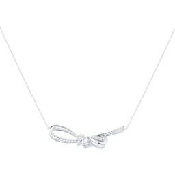 37460299 - Limited Edition Renee 18ct White Gold 0.85cttw Ribbon Necklace