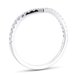 Mappin & Webb Amelia Platinum 0.20cttw Diamond Wishbone Wedding Ring - Ring Size J