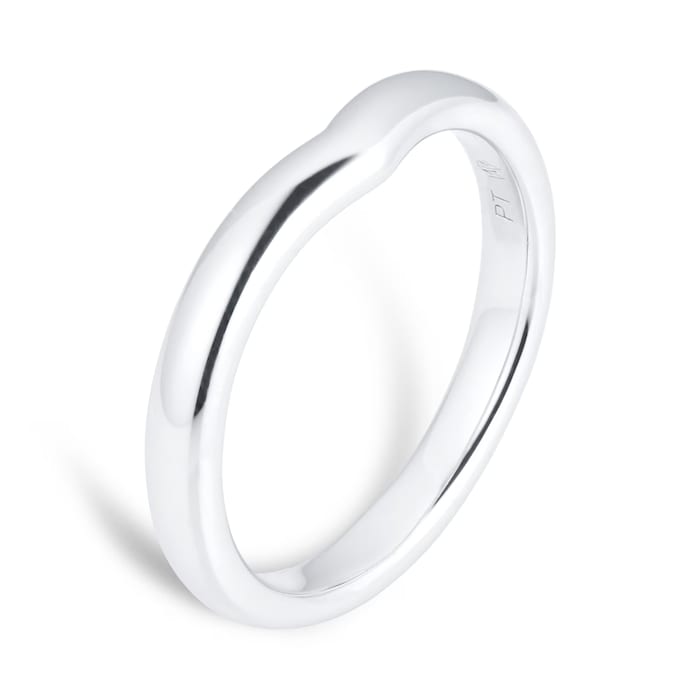 Mappin & Webb Platinum Ena Harkness Wishbone Wedding Ring