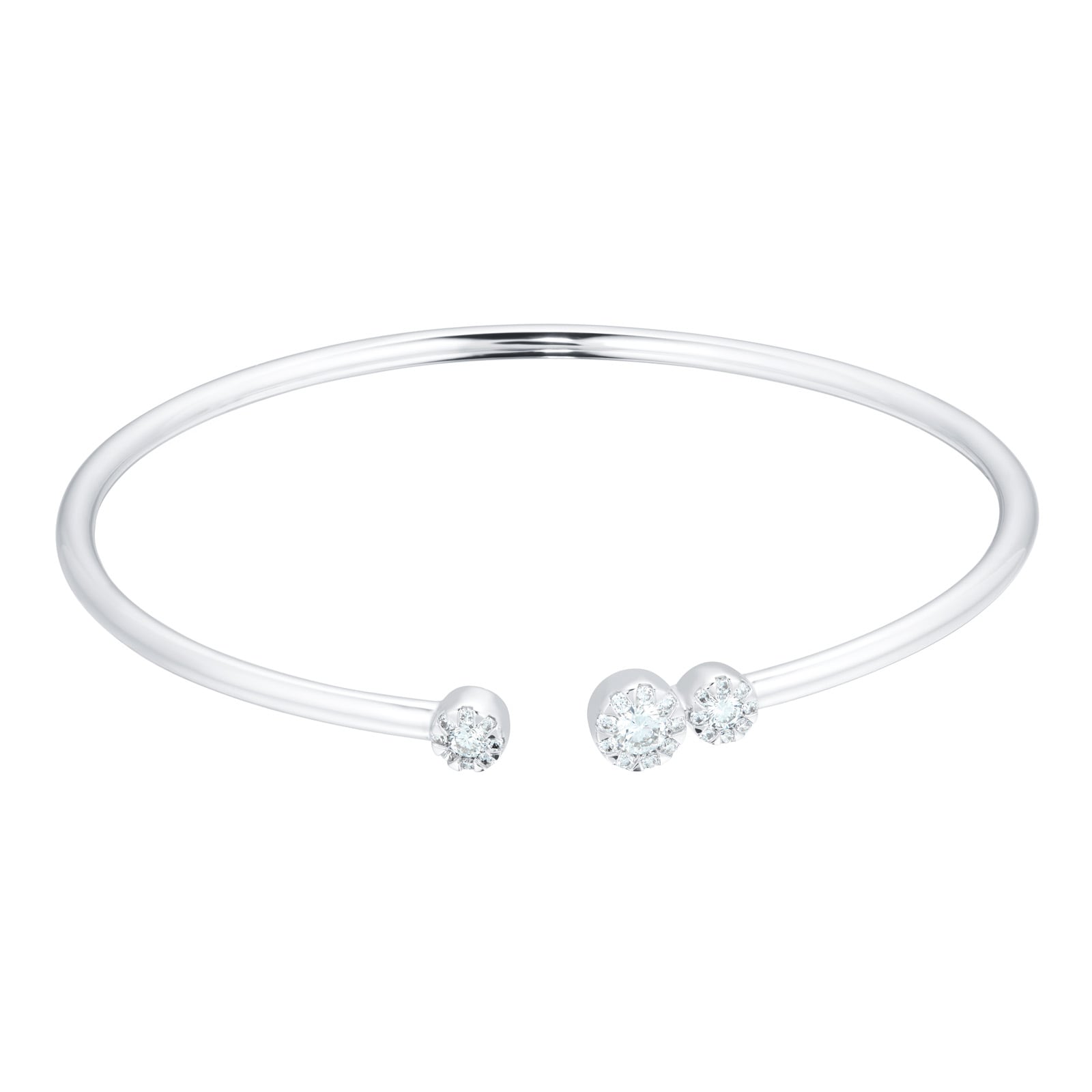 Mappin & Webb Masquerade 18ct White Gold 0.45cttw Diamond Bangle