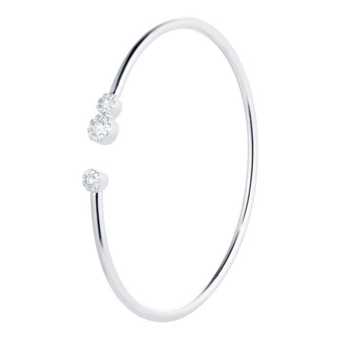 Mappin & Webb Masquerade 18ct White Gold 0.45cttw Diamond Bangle