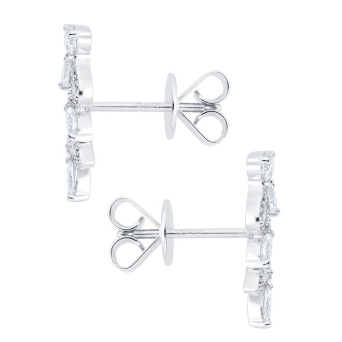 Mappin & Webb Vinea 18ct White Gold 0.50cttw Diamond Climber Earrings