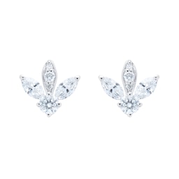 37460313 - Vinea 18ct White Gold 0.60cttw Diamond Stud Earrings